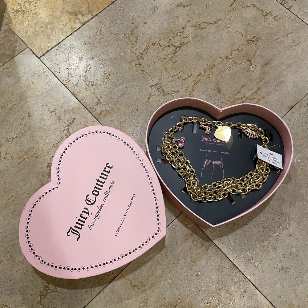 Juicy Couture strawberry&cherry Charm Belt